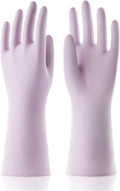 COOLJOB Medium Rubber Cleaning Gloves with Cotton Liner - Non-Slip