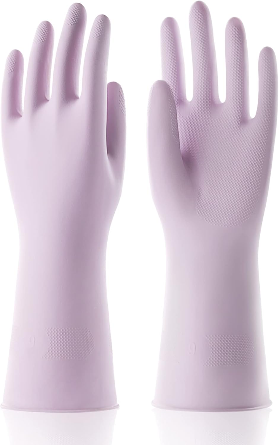 COOLJOB Purple Rubber Gloves: Waterproof, Long Lasting, Non-slip Grip