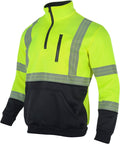 VENDACE Hi Vis Safety Reflective Sweatshirt for Men - ANSI Class 3