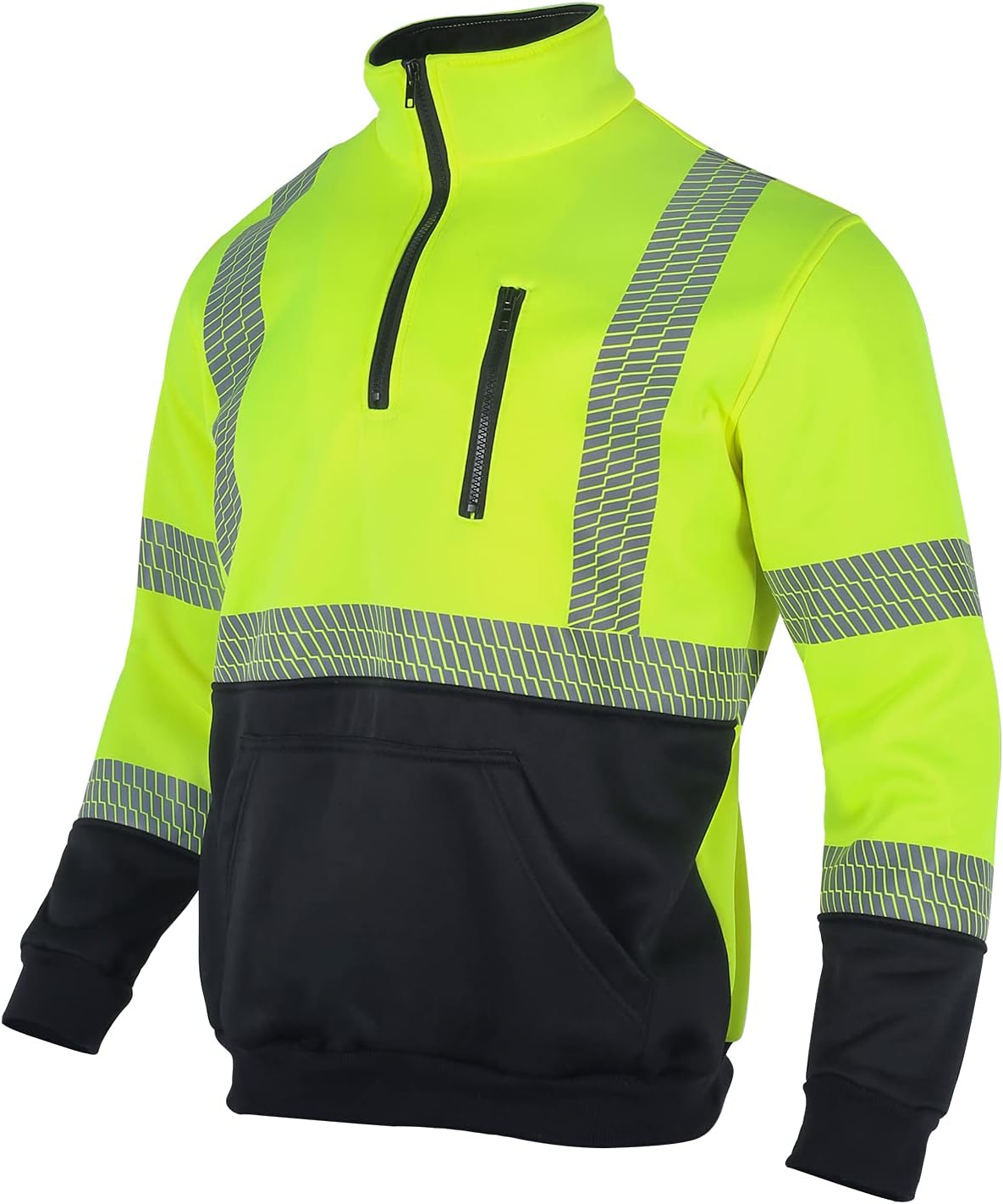 VENDACE Hi Vis Safety Reflective Sweatshirt for Men - ANSI Class 3