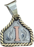Custom Handmade Cow Tag Western Necklace with Copper Initial Pendant 2