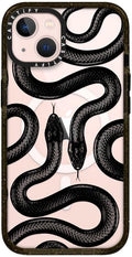 CASETiFY Impact iPhone 13 Case Black Kingsnake - Clear Black