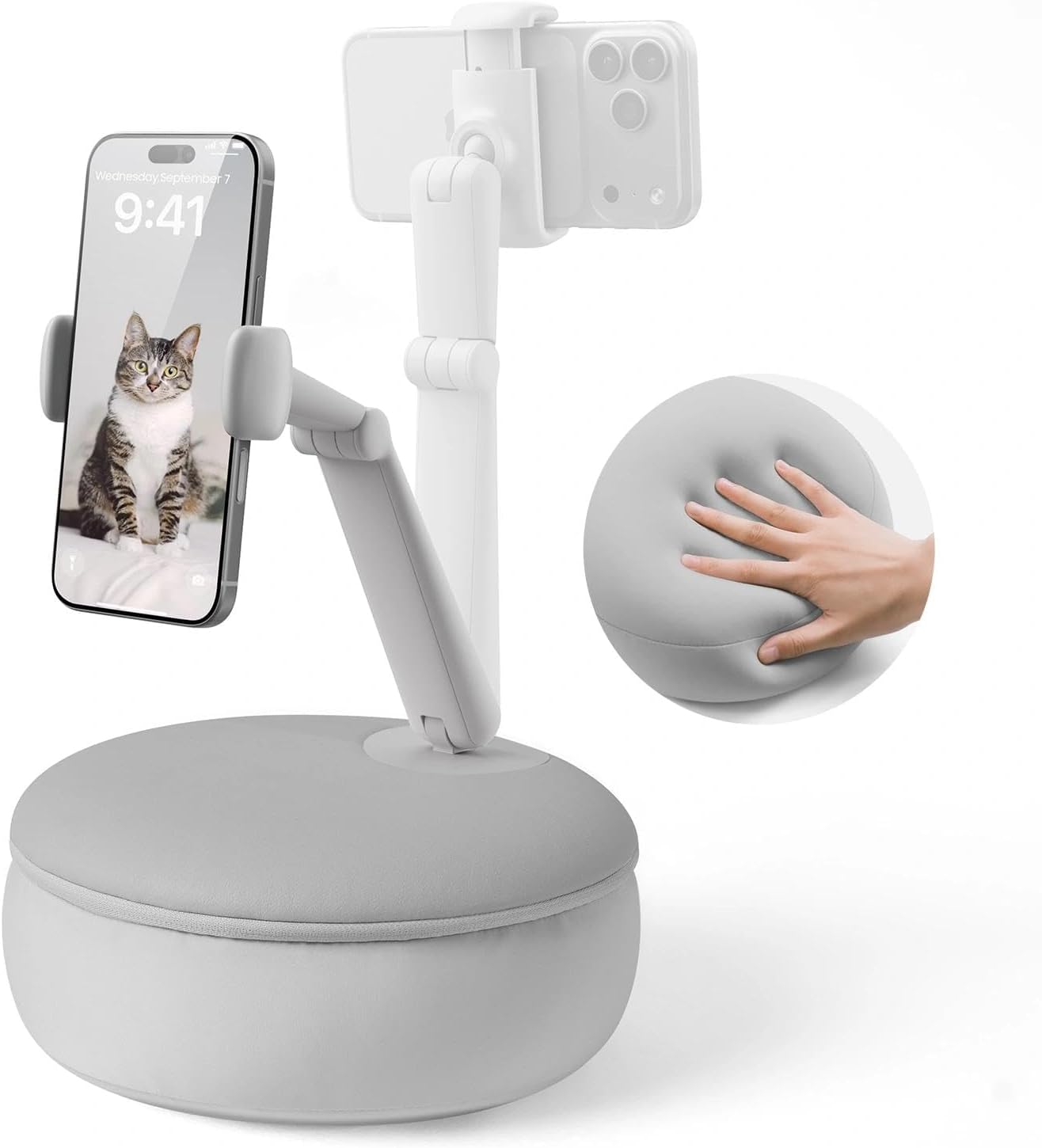 SAIJI Cell Phone Pillow Holder for Comfortable Viewing Anywhere
