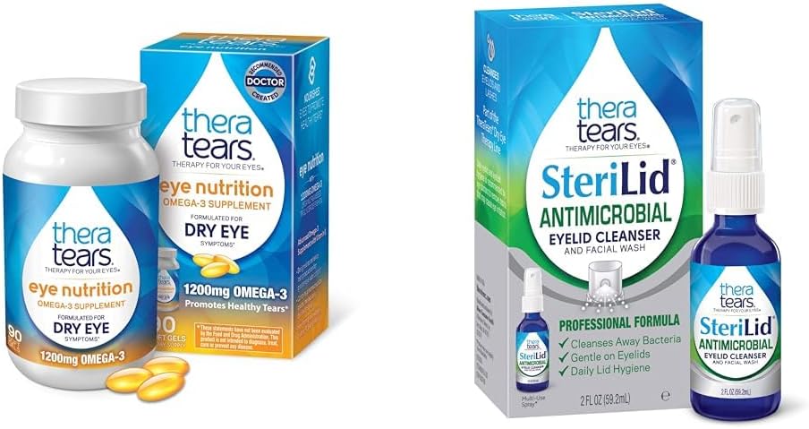 TheraTears Omega 3 Supplement and SteriLid Eyelid Cleanser