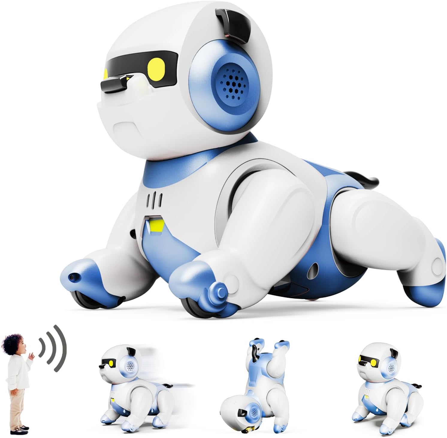 Interactive Dancing Robot Dog Toy - Voice & Touch Control Fun!