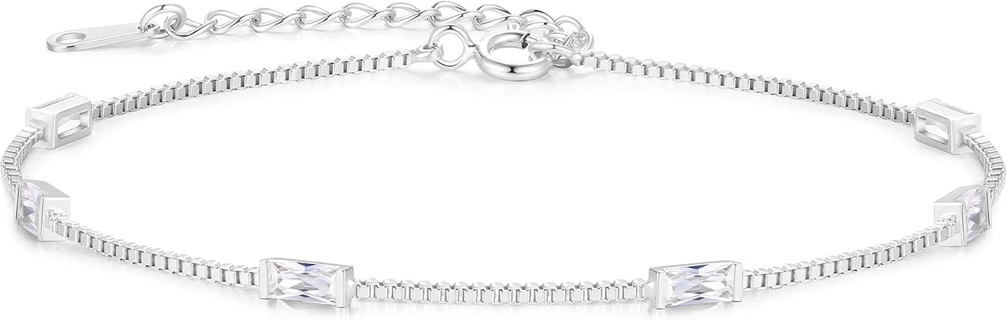 Elegant Birthstone Bracelets for Women in 925 Sterling Silver