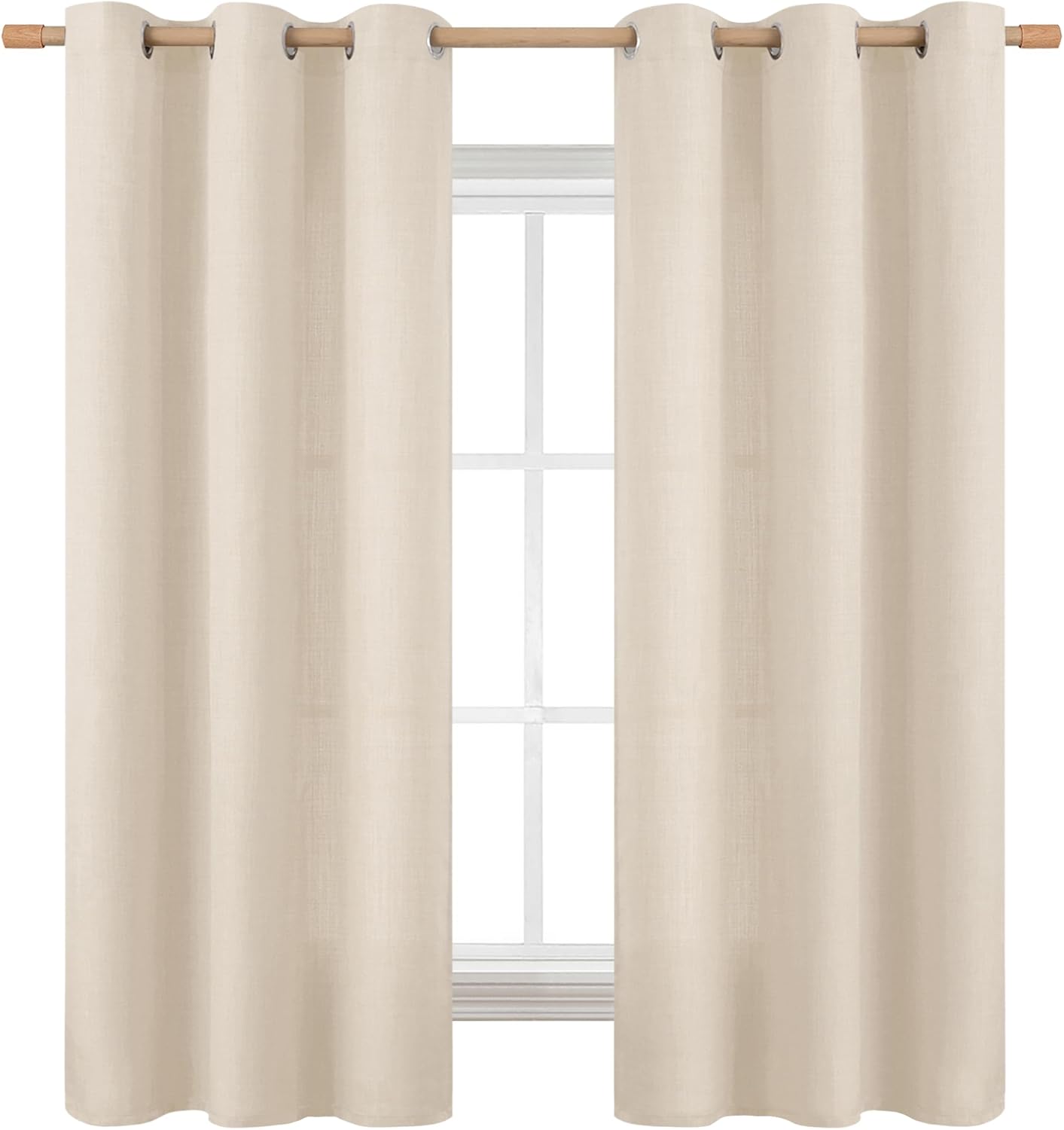 BGment Curtains 63 Inch Length for Bedroom and Living Room