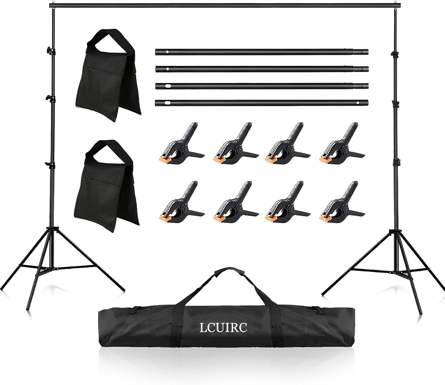 Photo Backdrop Stand for Events with Adjustable Height and Width