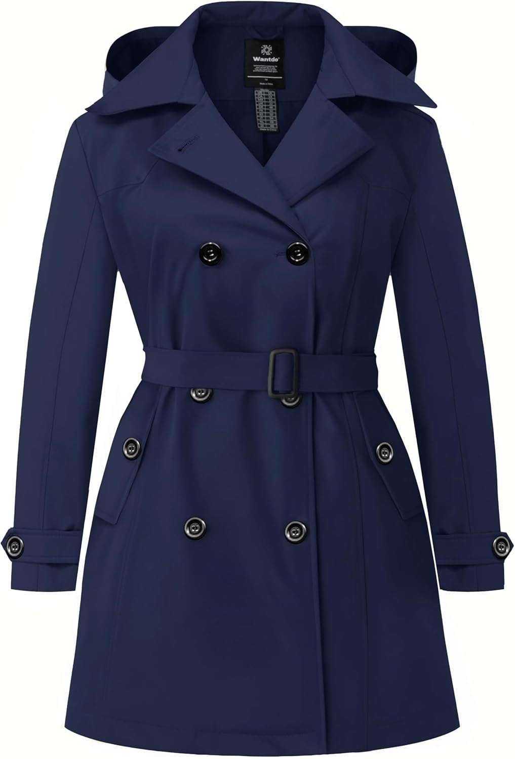 Stylish Plus Size Trench Coat for Women - Waterproof Overcoat