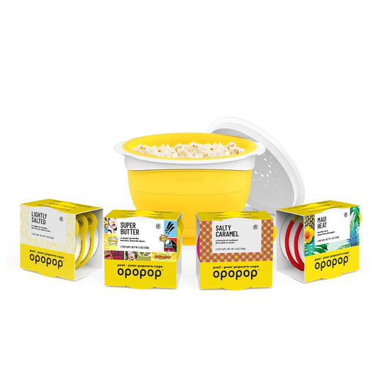 Collapsible Silicone Popcorn Maker Kit