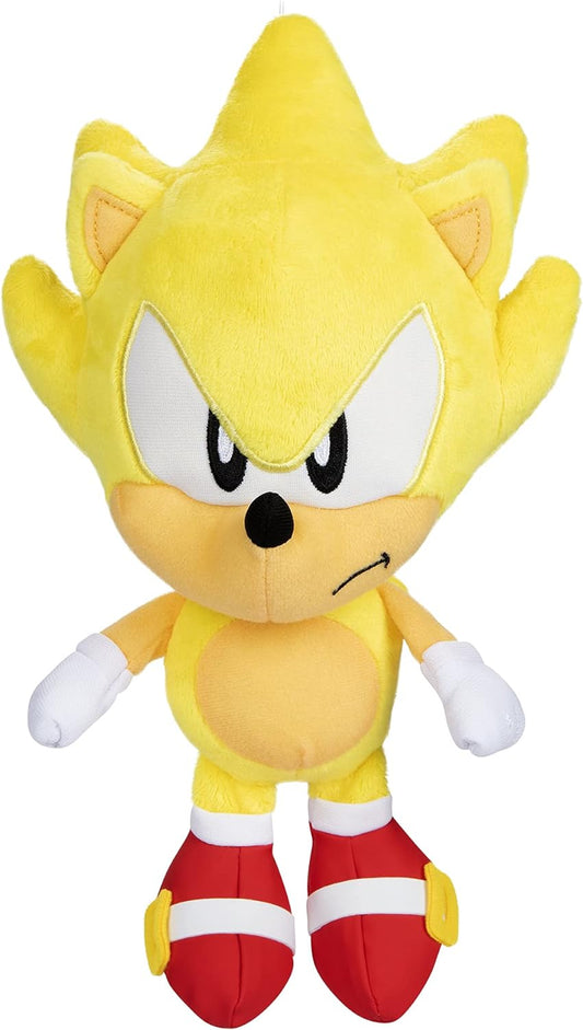 9-Inch Super Sonic Plush - Collectible Toy by Jakks