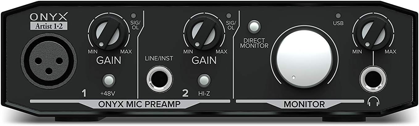 Mackie Onyx Artist 1X2 USB Audio Interface for Musicians