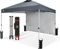 CROWN SHADES 10x10 Pop Up Canopy - One Push Setup & Sun Shade