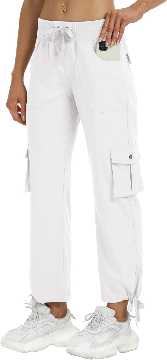 MoFiz Women's Cargo Capris Hiking Pants for Outdoor Adventures