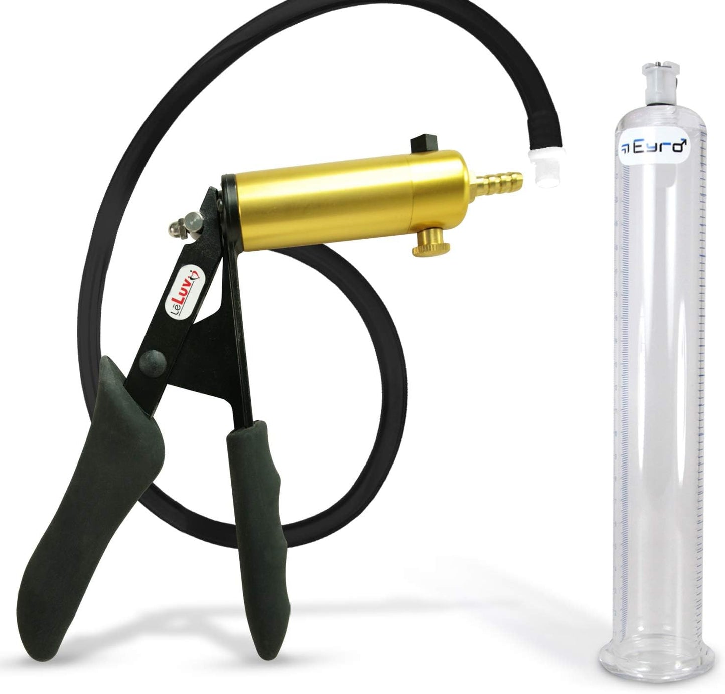 LeLuv Ultima Penis Pump Kit with Premium Silicone Grips
