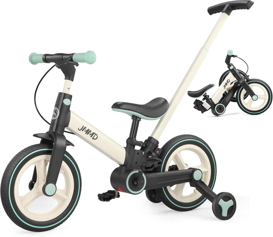 JMMD Toddler Bike with Push Handle for Kids 18-60 Months