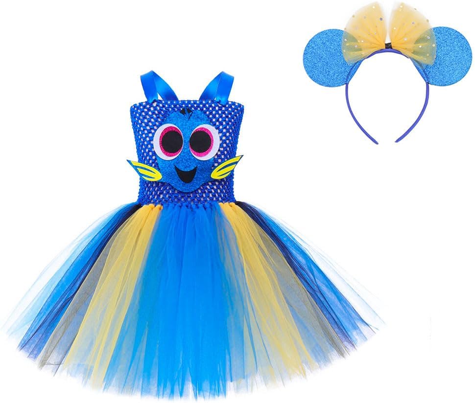 Quenny Children's Clown Fish Nemo Costume for Kids 2-12 Years