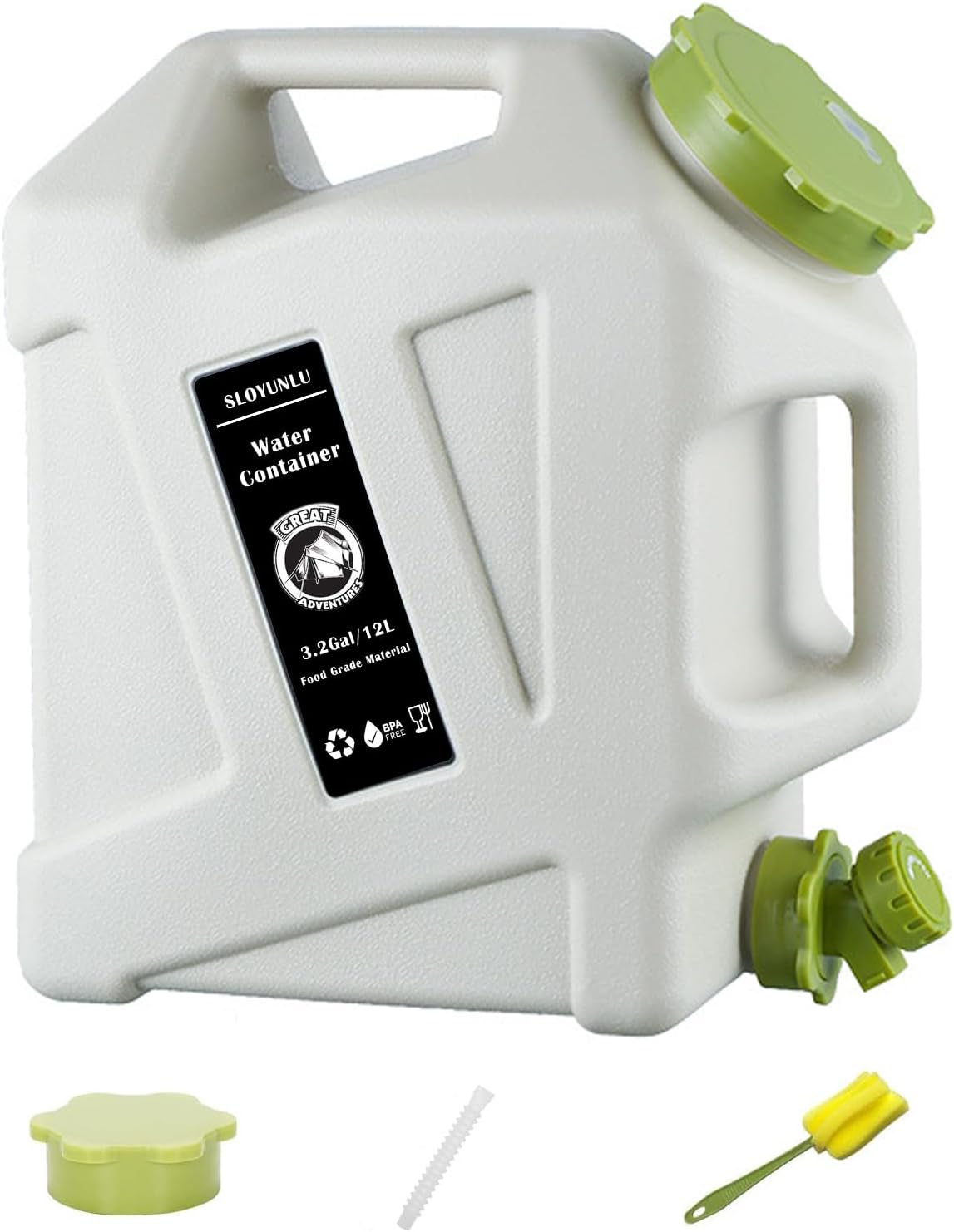 3.2 Gallon Water Jug with Spigot for Camping and Emergencies