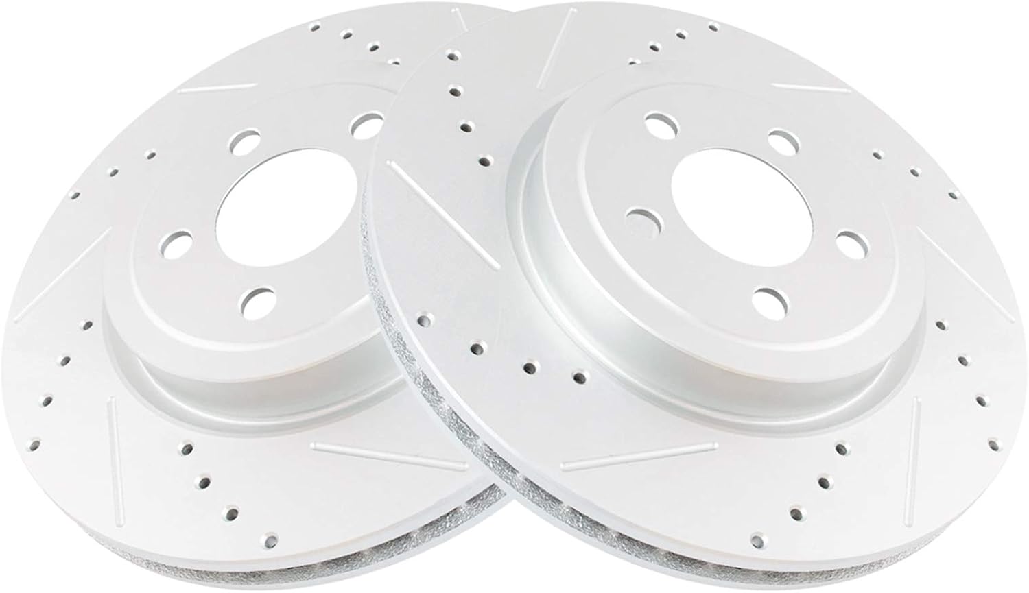 TRQ Front Performance Brake Rotors Set for Chrysler 300 & Dodge