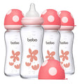 Natural Glass Baby Bottle with Natural Response Nipple - Anti-Colic