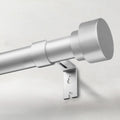Extra Long Curtain Rods 32 to 170 in Silver - Heavy Duty Drapery Rod