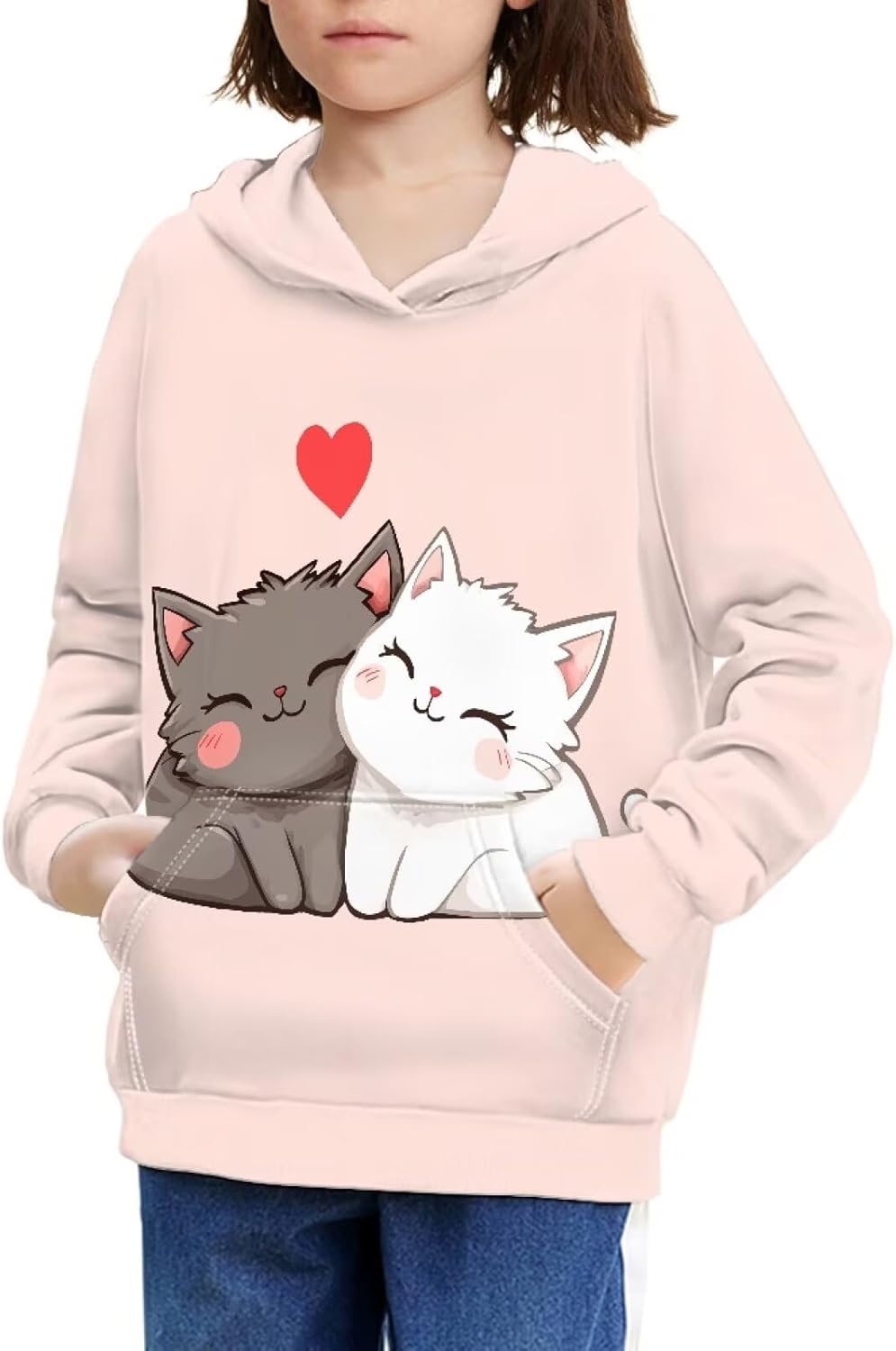 JEOCODY Kids Hoodie - Stylish Comfort for Primary Schoolers
