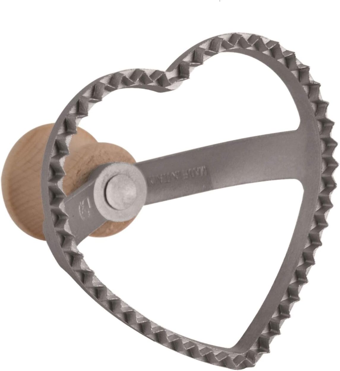 Heart-Shaped Ravioli Cutter & Cookie Stamp - 3.3 inch Joy!