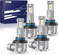 9005 9006 Combo Bulbs 6500K Super Bright Fog Lights - Pack of 4
