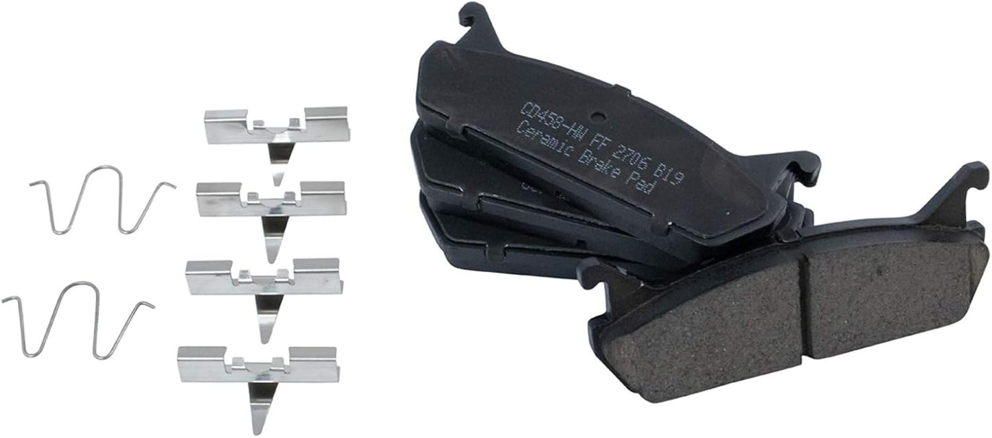 TRQ Rear Brake Pads Ceramic for Ford Escort and Mazda Miata