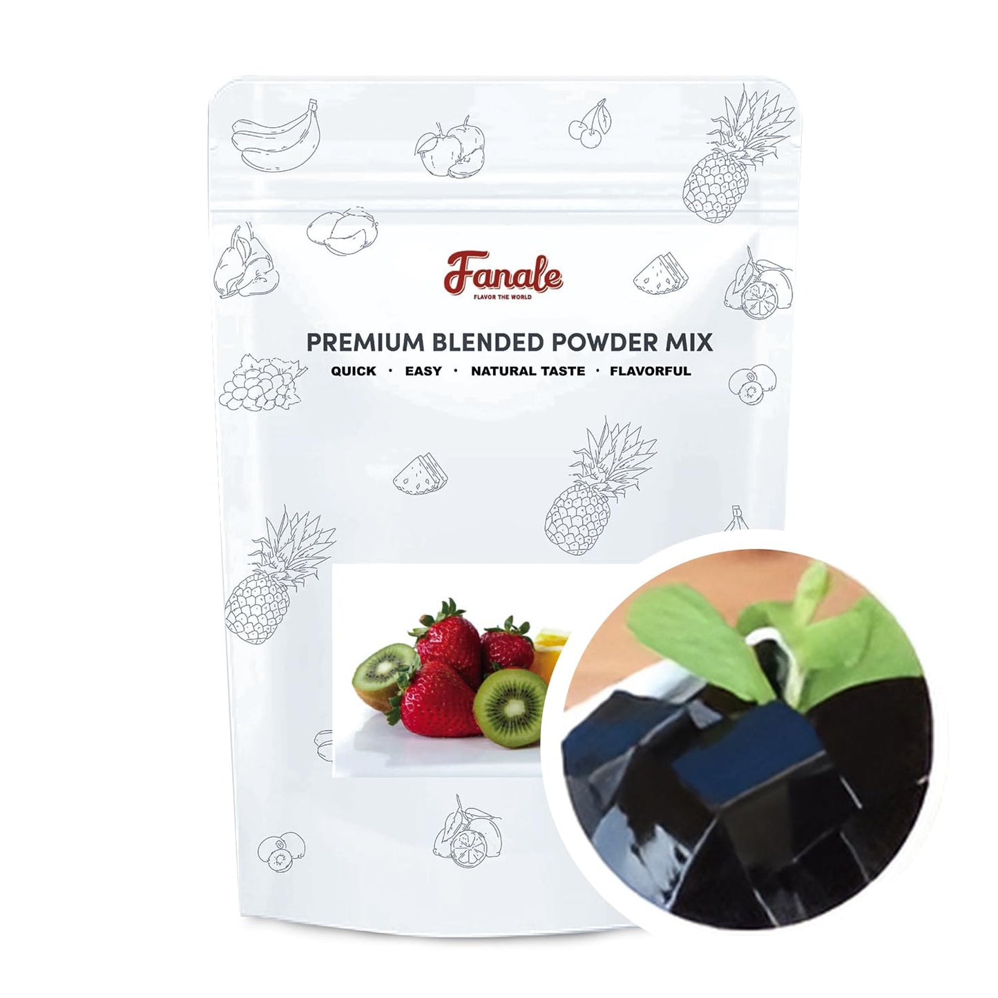 Fanale Grass Jelly Bubble Tea Flavoring Powder for Baking & More