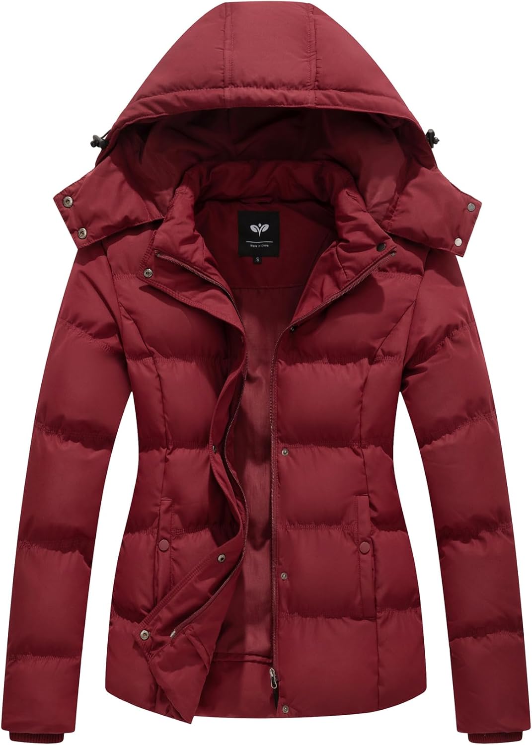 GGleaf Women's Winter Coats Quilted Puffer Jacket Warm Snow Coat
