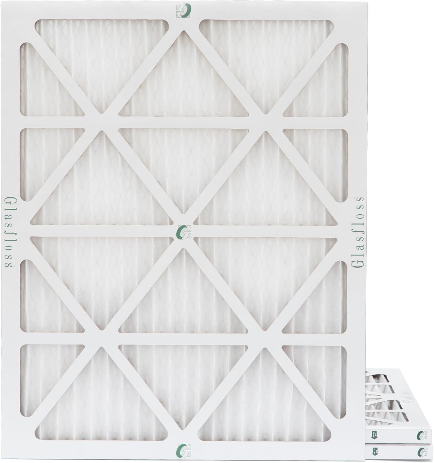 Glasfloss ZL MERV 10 Air Filters for AC and Furnace - 3 Pack