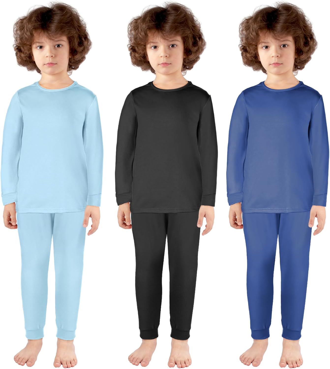 Silkfly Thermal Underwear Set for Kids - Fleece Lined Comfort