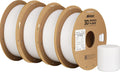 Inland PLA Basics 4 Pack 1.75mm Filament - Value White PLA