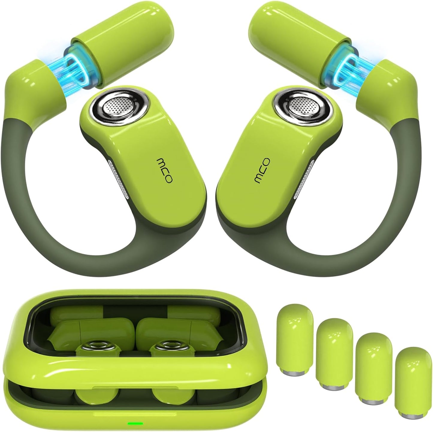 Open Ear Headphones with Replaceable Battery for Sports Use