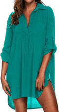 Women's Swimsuit Beach Cover Up Shirt - Lightweight Beach Dress