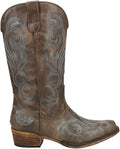 Riley Embroidered Snip Toe Mid Calf Boots - Comfortable (Style DPY3)