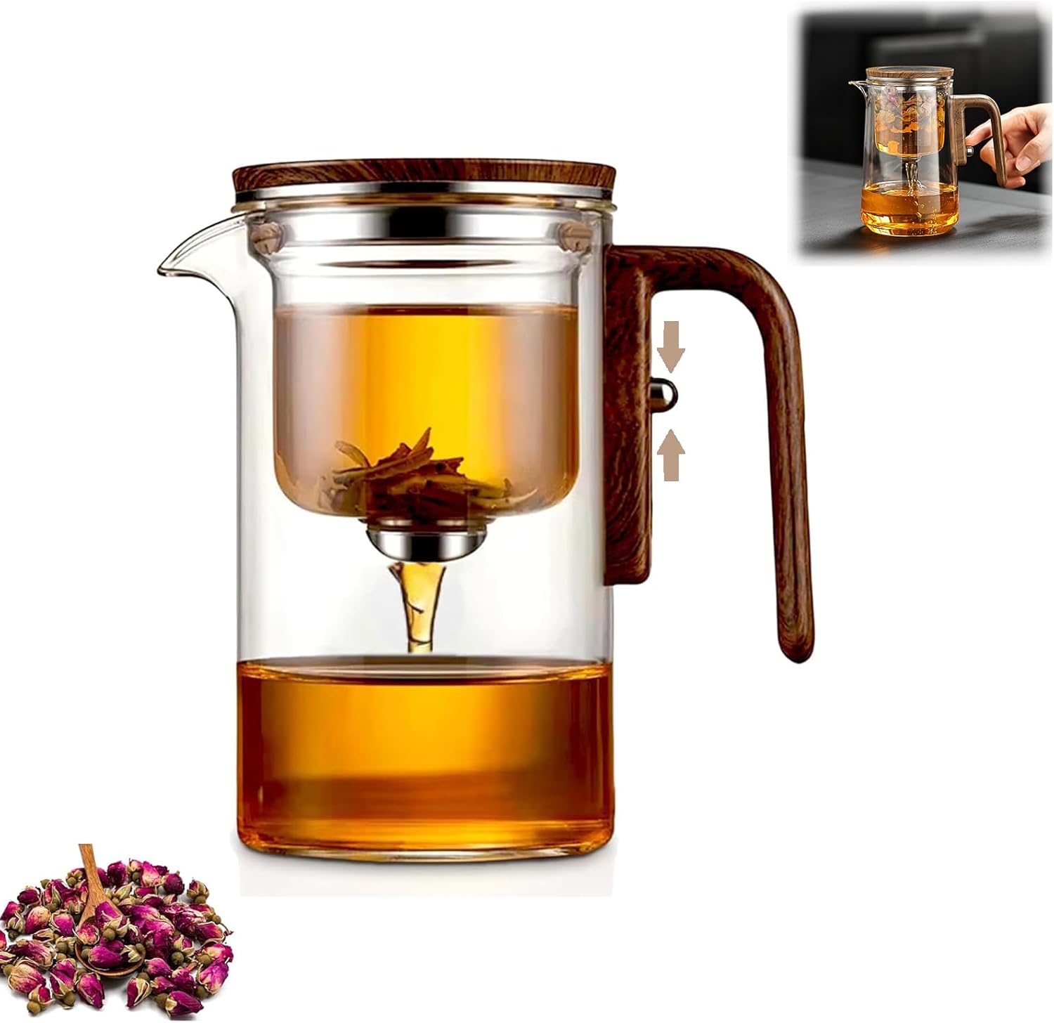 Enchanting Magic Tea Pot with Strainer for Perfect Brews