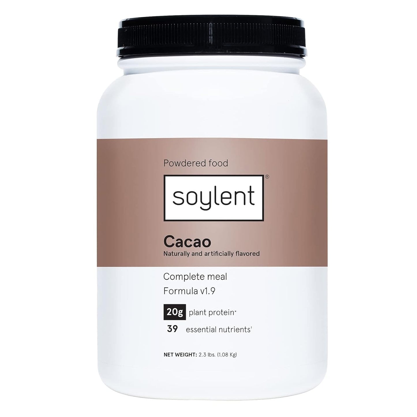 Soylent Complete Nutrition Meal Replacement Protein Powder Cacao