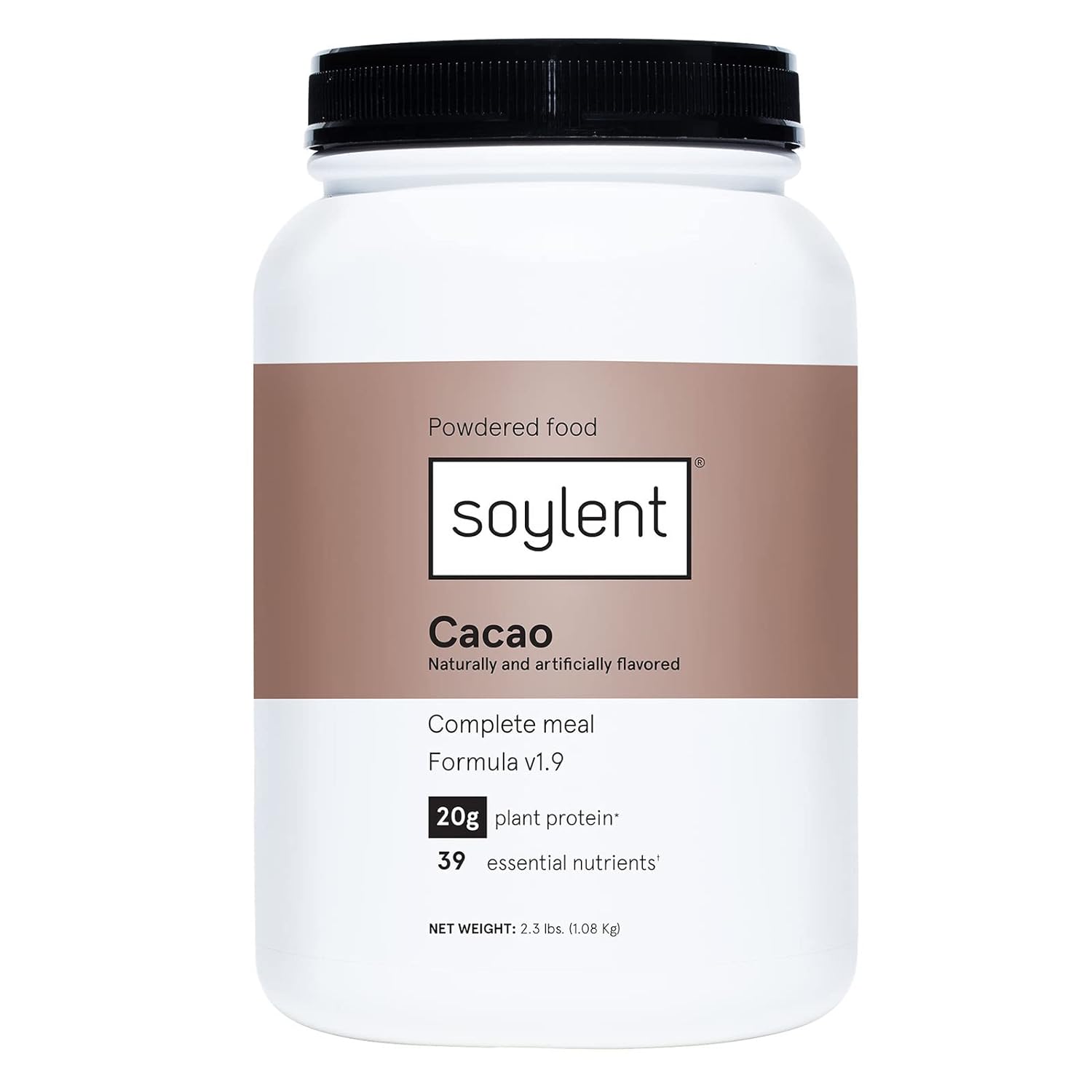 Soylent Complete Nutrition Meal Replacement Protein Powder Cacao