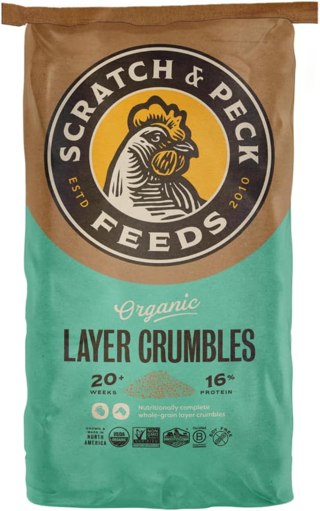 Scratch and Peck Feeds Whole Grain Layer Crumbles for Chickens