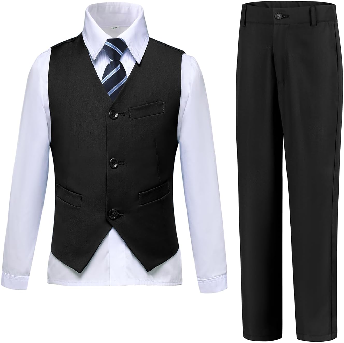 Boys Suits Slim Fit 4 Piece Formal Dresswear Set for Kids