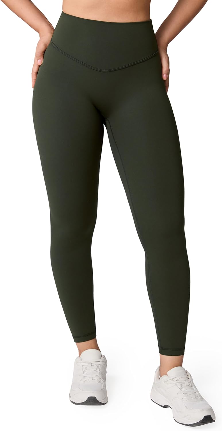 Hugcurve No Front Seam High Waisted Workout Leggings for Women
