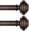 KAMANINA Adjustable Curtain Rods 32 to 58 in - Heavy Duty Drapery Rods