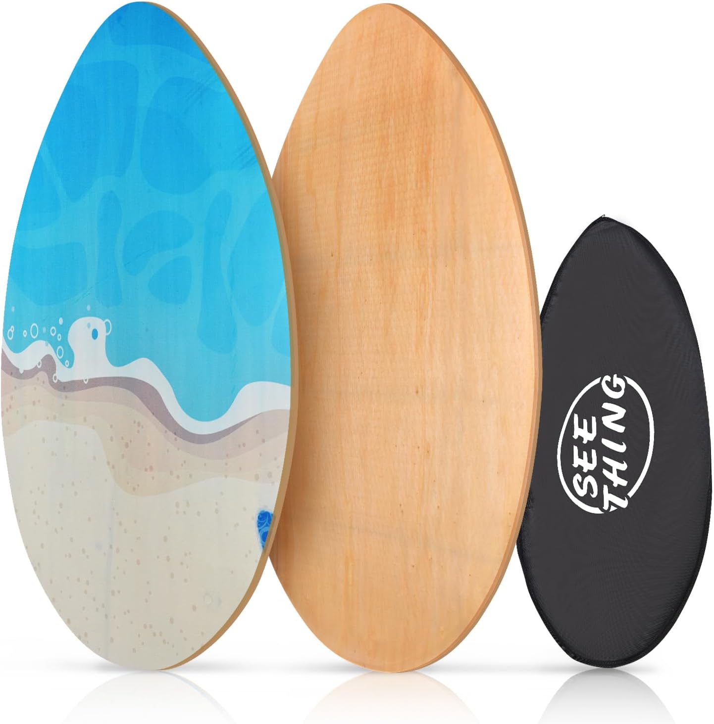 Seething 35 Inch Skimboard for Beginners and All Skill Levels