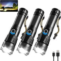 UUYEE 3Pack Super Bright Rechargeable Flashlights