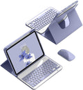 Keyboard case for iPad 9th 8th 7th Gen 10.2 in Purple Gray