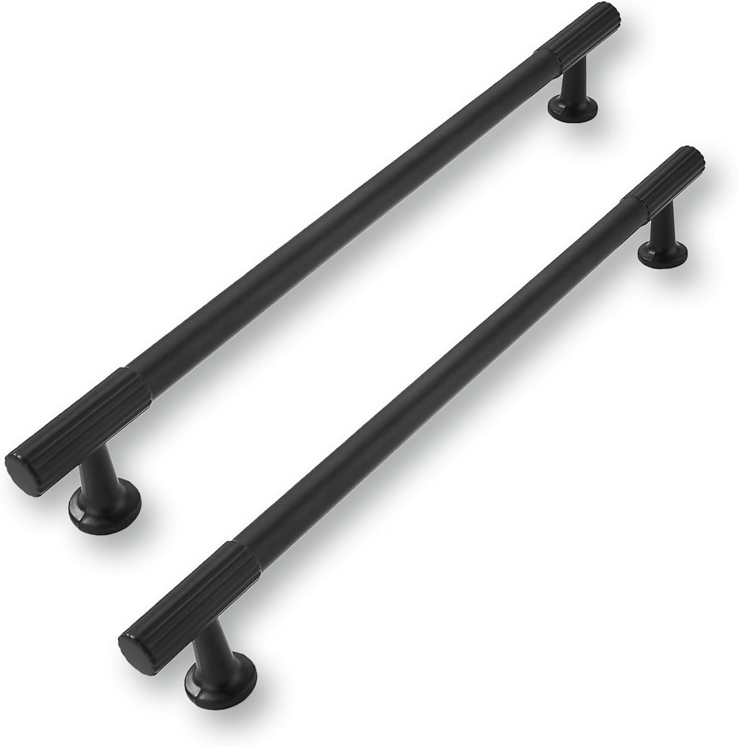 10in Matte Black Cabinet Pulls - Heavy-Duty Kitchen Handles