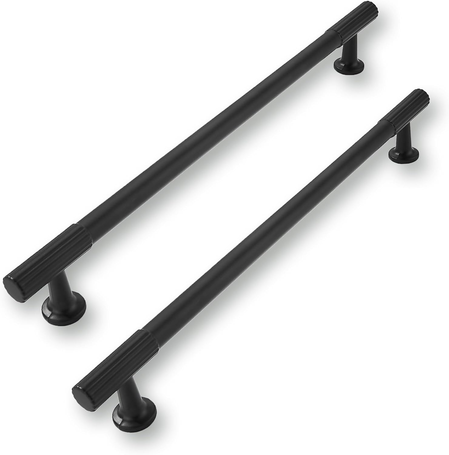 10in Matte Black Cabinet Pulls - Heavy-Duty Kitchen Handles
