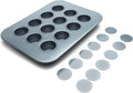 Mini Cheesecake Pan with Removable Bottoms - Non-Stick 12-Cup